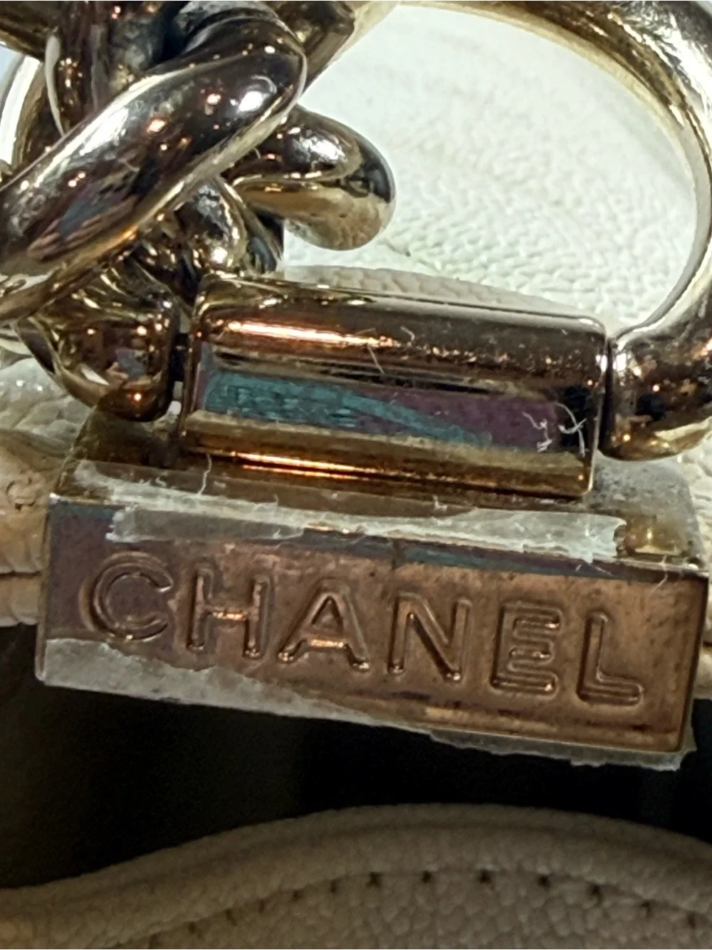CHANEL MEDIUM cream Chevron Quilted Boy Crossbody with Gold Hardware in Caviar